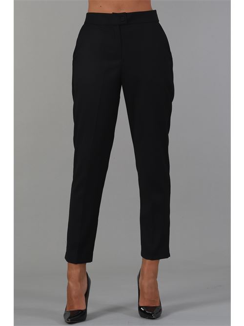 Pantalone in viscosa elastica Manuela Riva | PASEO/0705NERO
